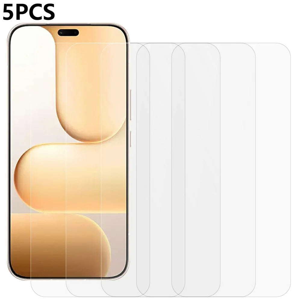 5Pcs For Honor 600 Lite 5G Front Screen Protector 0.3mm 2.5D Tempered Glass Film, Not Full Covering - Transparent - 1