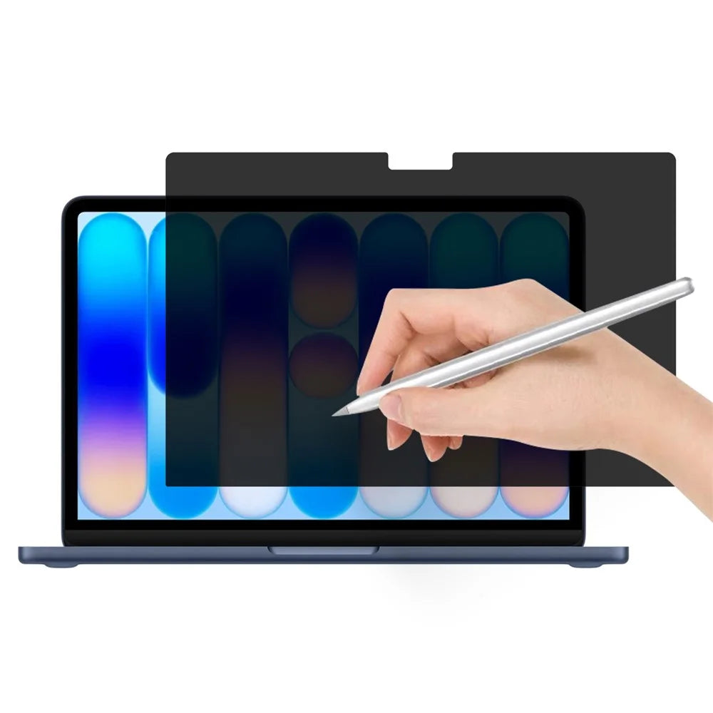 For MacBook Neo 13 inch (2026) Privacy Full Screen Protector Anti Spy PET Paperlike Film - Black - 1