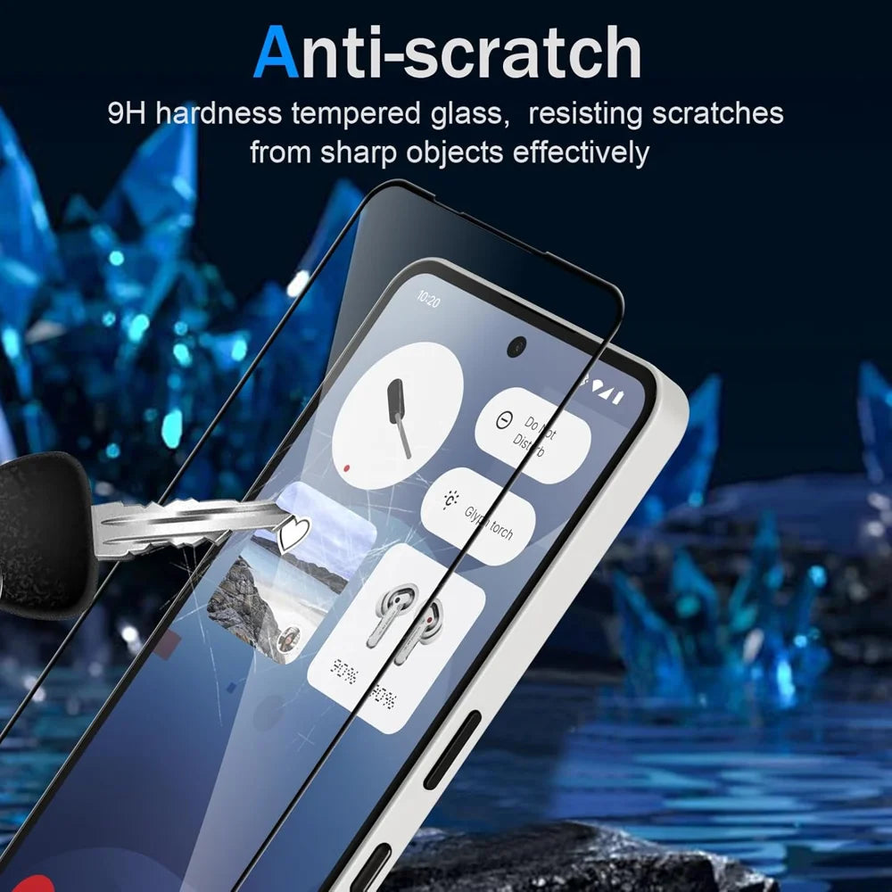 For Nothing Phone (2a) Plus HD Full Screen Protector Silk Printing Black Edge High Aluminium-silicon Glass Film - As Shown - 3
