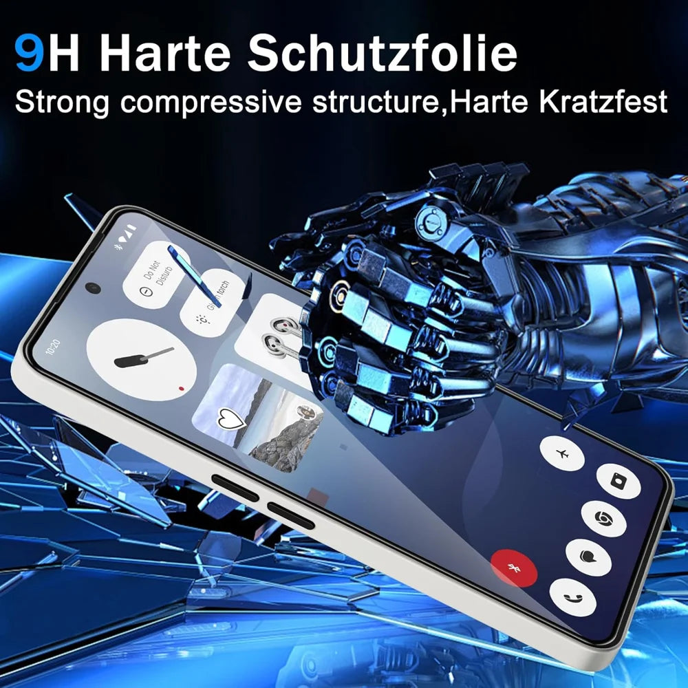 For Nothing Phone (2a) Plus HD Full Screen Protector Silk Printing Black Edge High Aluminium-silicon Glass Film - As Shown - 5