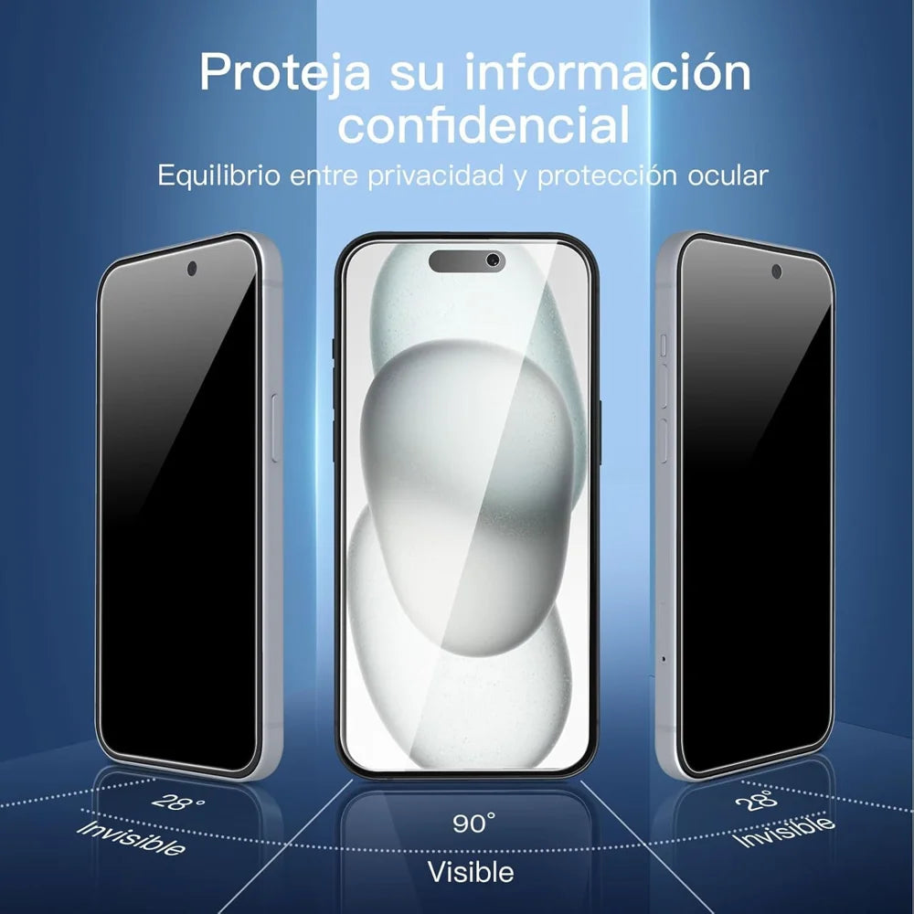 For iPhone 13 Pro 10Pcs 28 Degree Anti-Spy Full Screen Protector 3D Large Arc Edge High Aluminium-silicon Glass Film - Black - 2
