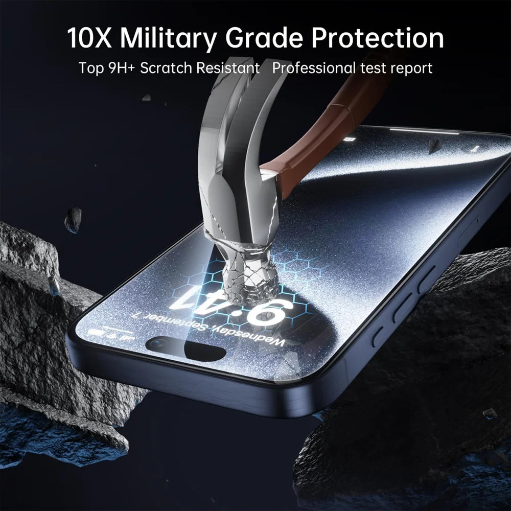 For iPhone 13 Pro 10Pcs High Definition Full Screen Protector 3D Large Arc Edge High Aluminium-silicon Glass Film - Transparent - 2