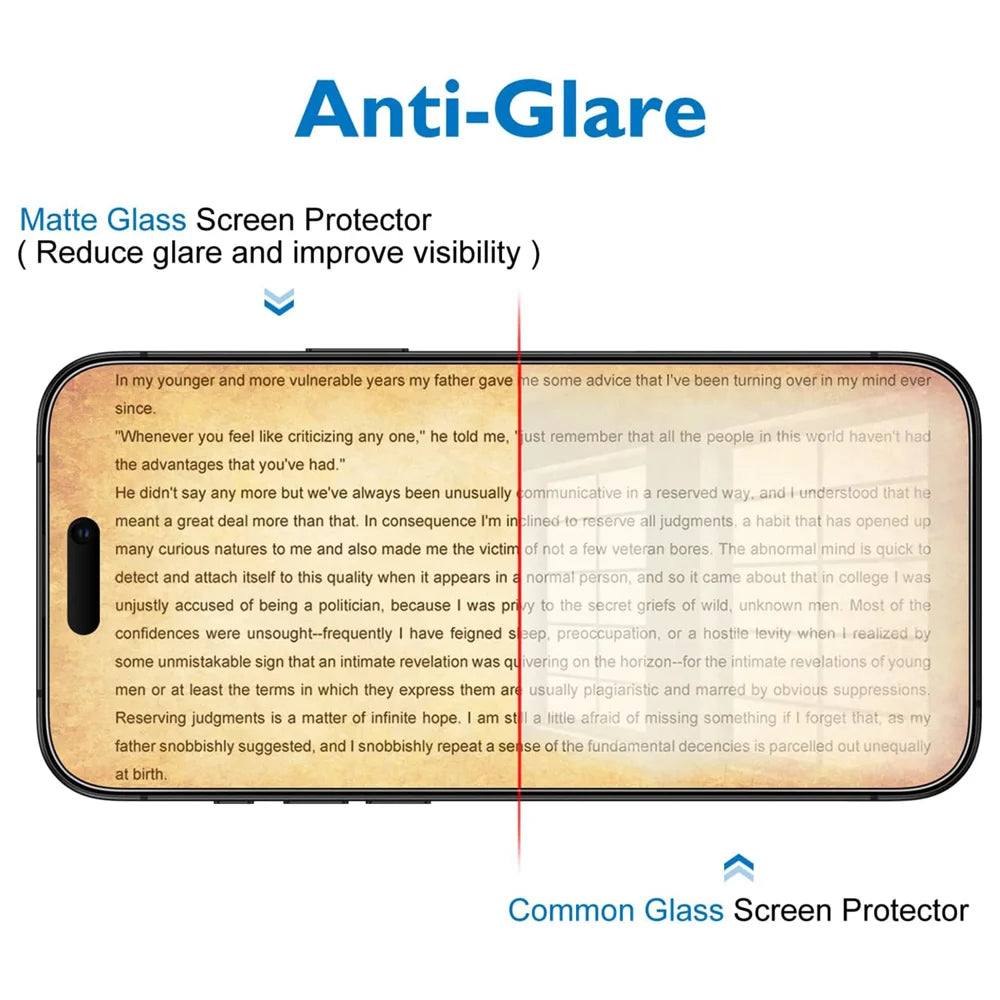 For iPhone 16 Pro Max 10Pcs High Definition Matte Full Screen Protector 3D Large Arc Edge High Aluminium-silicon Glass Film - Transparent - 2