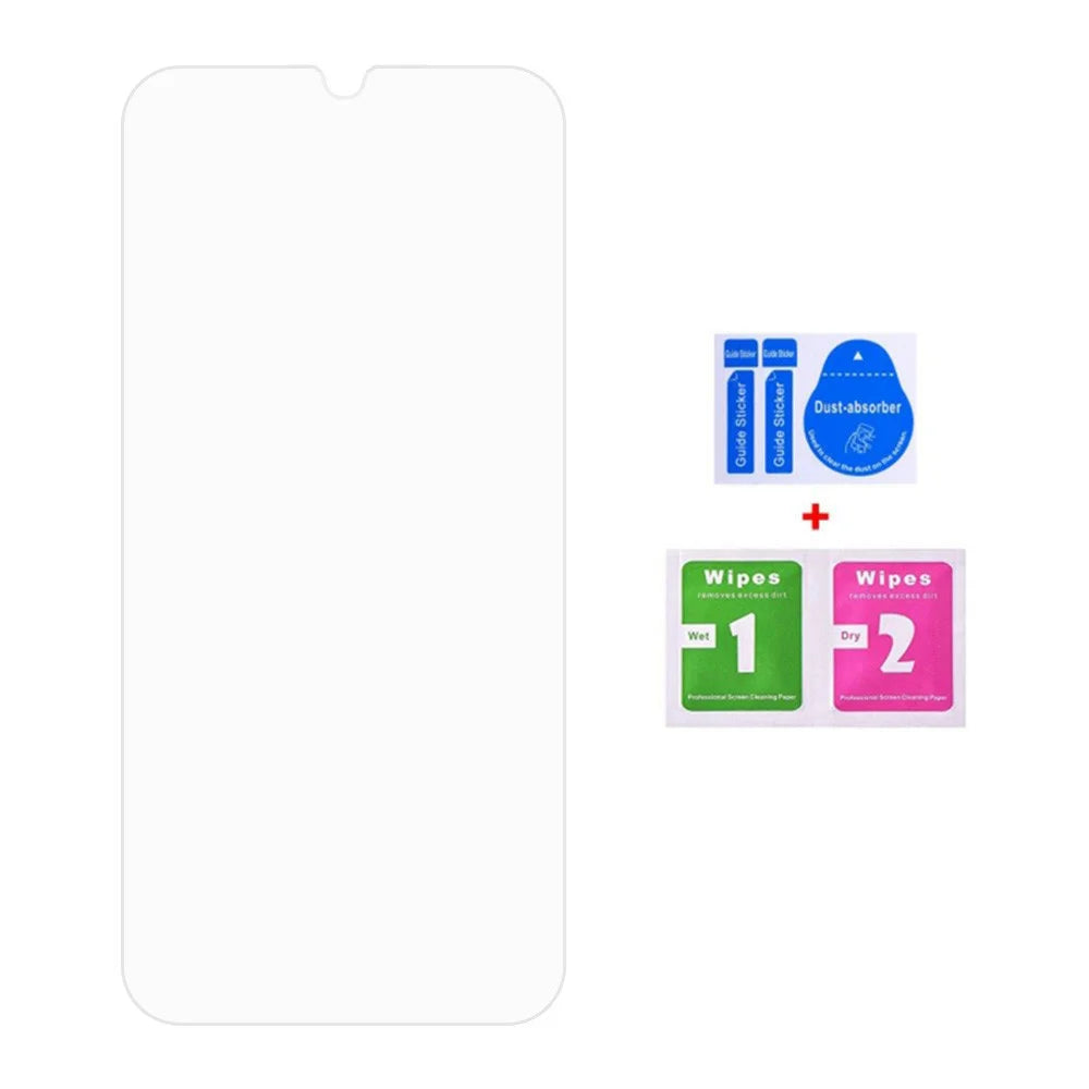 50Pcs For Realme C83 5G / C100 5G Screen Protector Full Glue Tempered Glass Clear Screen Film (NOT Complete Covering) (No Package, with Wipes Set, Dust-absorber, Guide Sticker) - Transparent - 2