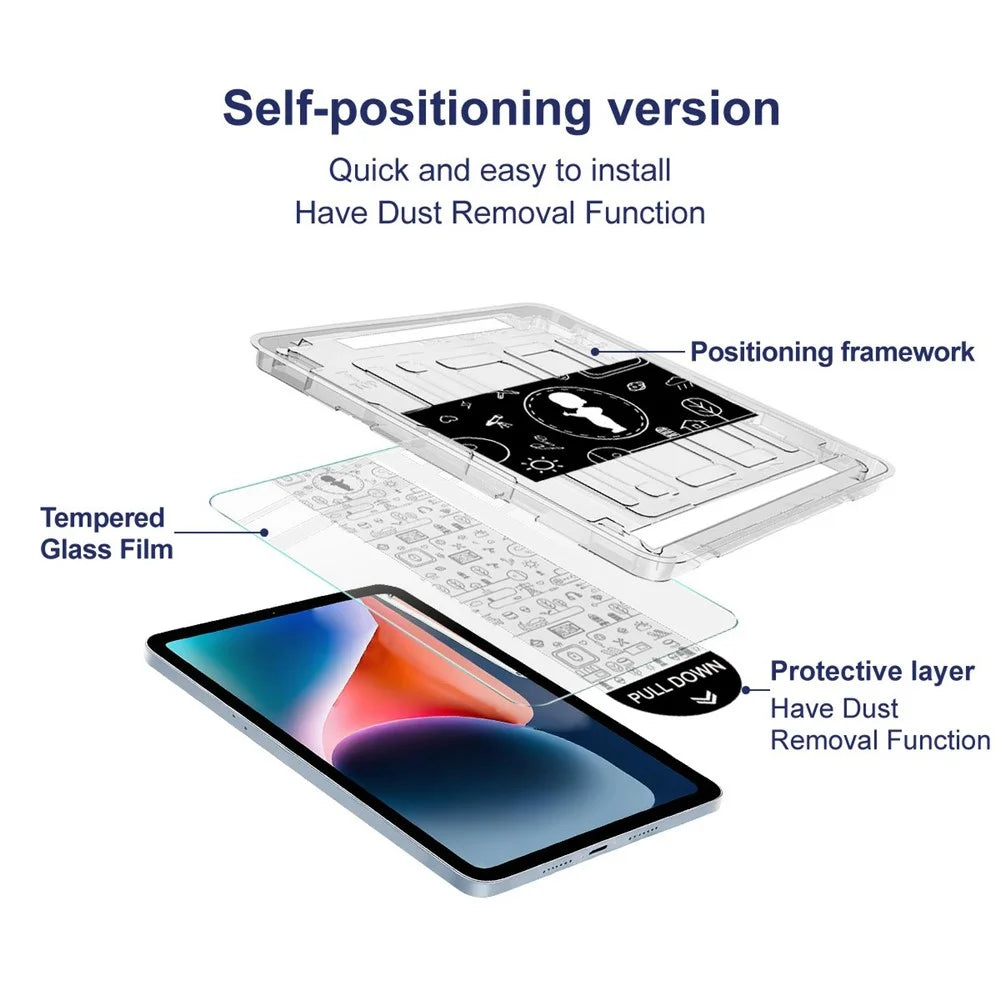 IMAK For Honor Pad 9 Tempered Glass Full Screen Protector with Dust-free Installation Tool - Transparent - 7