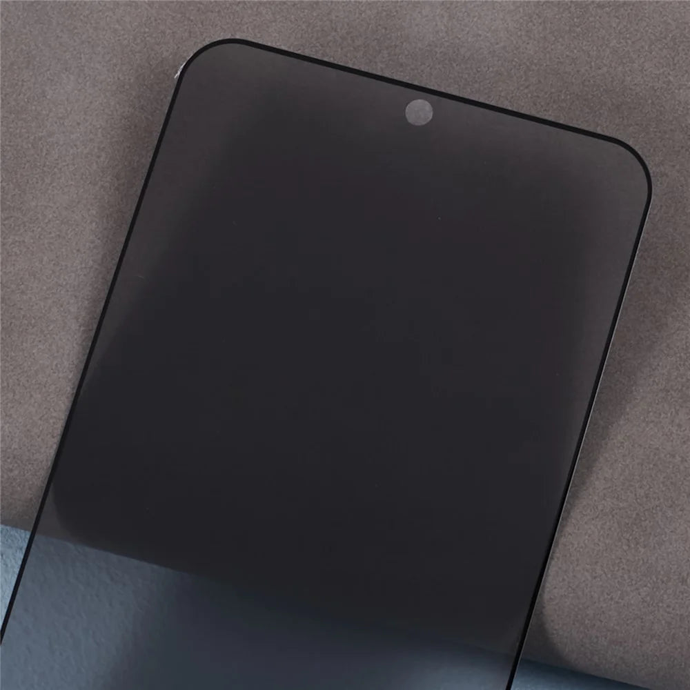 For Honor Magic V6 5G Anti-Spy Full Screen Protector Full Glue Silk Printing High Aluminium-silicon Glass Film - Black - 5