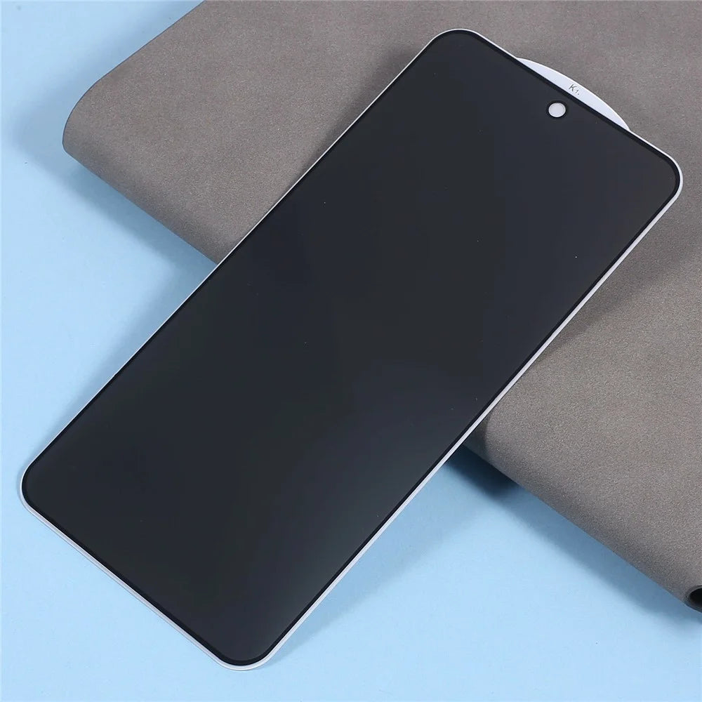 For Oppo Reno15 F 5G Anti-Peep Tempered Glass Full Covering Silk Printing Screen Protector - 5