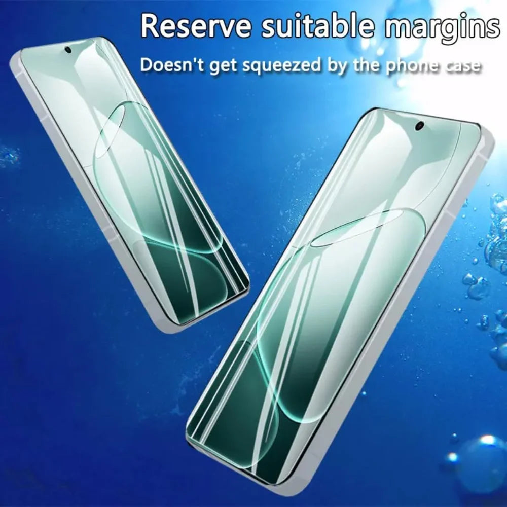 For Oppo Reno15 5G (Global) HD Full Screen Protector Silk Printing Black Edge High Aluminium-silicon Glass Film - As Shown - 2