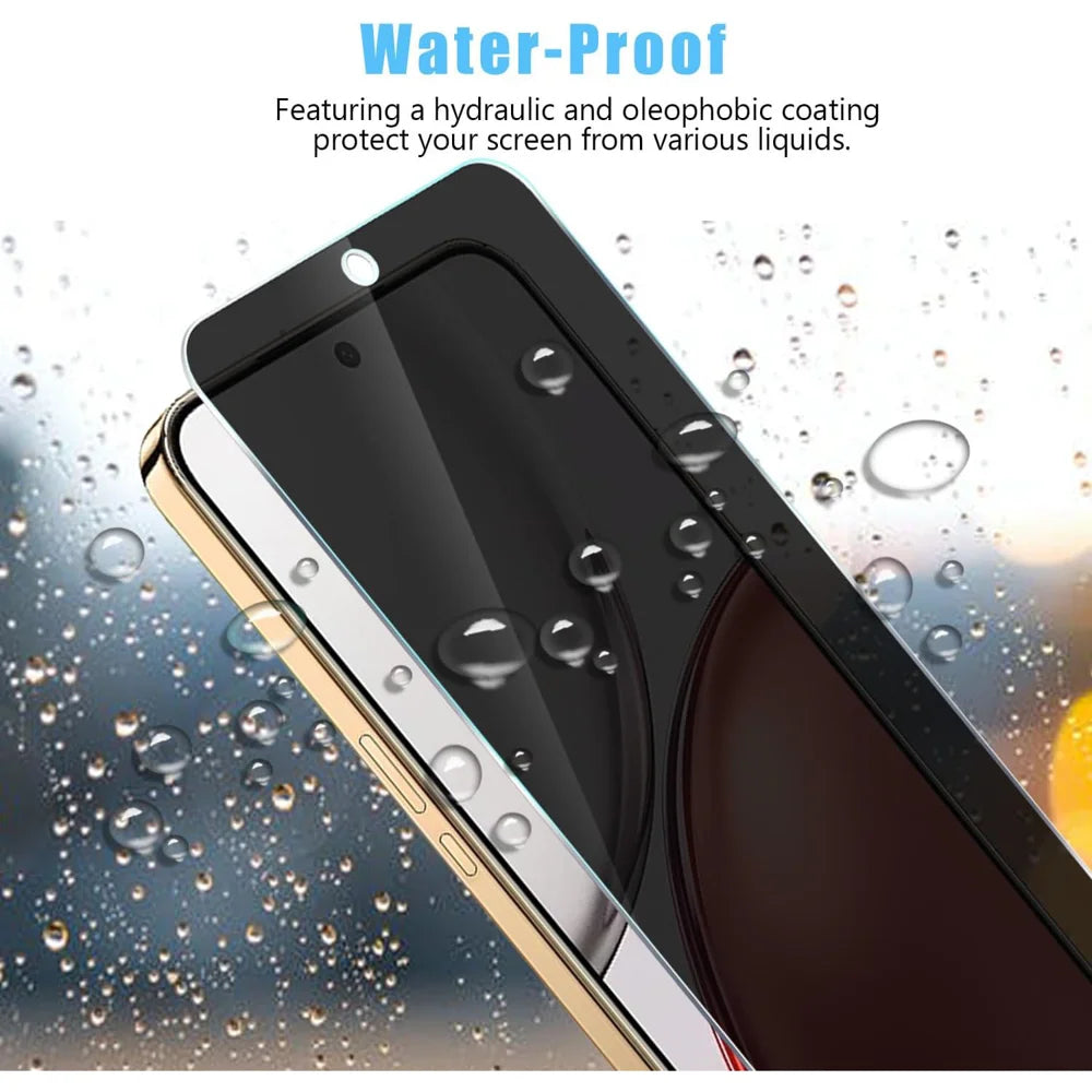 For Honor Magic8 Pro Air 5G Anti Spy Privacy Full Screen Protector Black Edge High Aluminium-silicon Glass Film - As Shown - 2