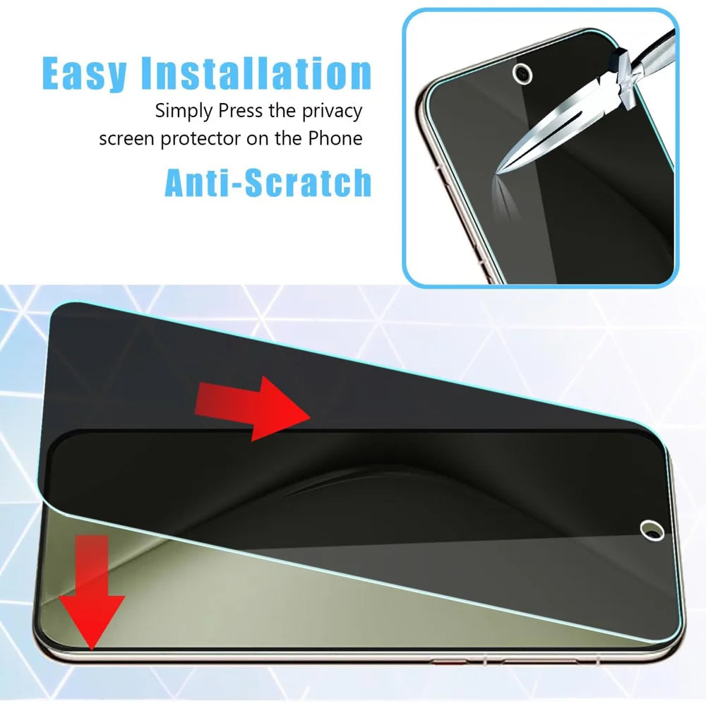 For Huawei nova 15 Ultra 5G / Huawei nova 15 Pro 5G Anti Spy Privacy Full Screen Protector Black Edge High Aluminium-silicon Glass Film - As Shown - 4