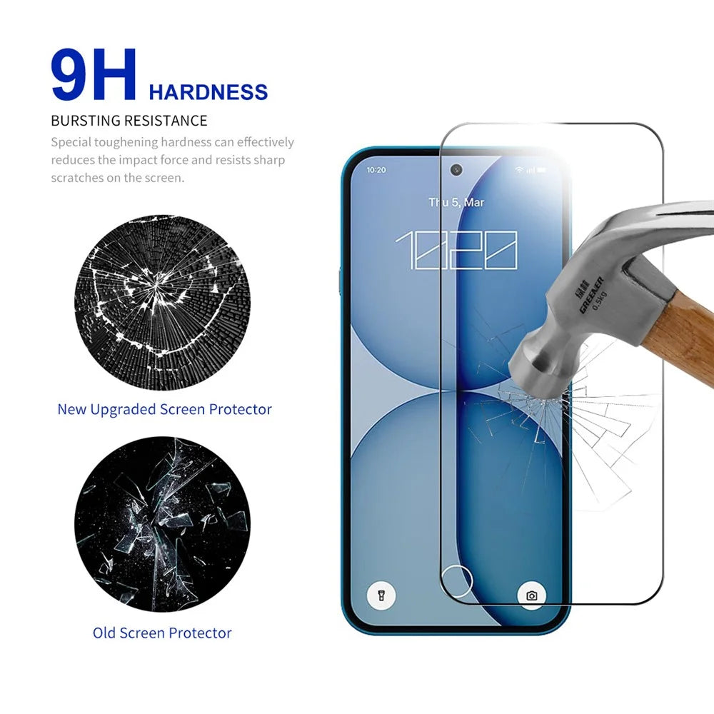 RURIHAI 10Pcs For Nothing Phone (4a) High Aluminium-Silicon Glass Film 0.26mm 2.5D Full Screen Protector - 3