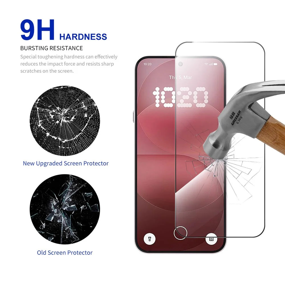 RURIHAI 10Pcs For Nothing Phone (4a) Pro High Aluminium-Silicon Glass Film 0.26mm 2.5D Full Screen Protector - 3