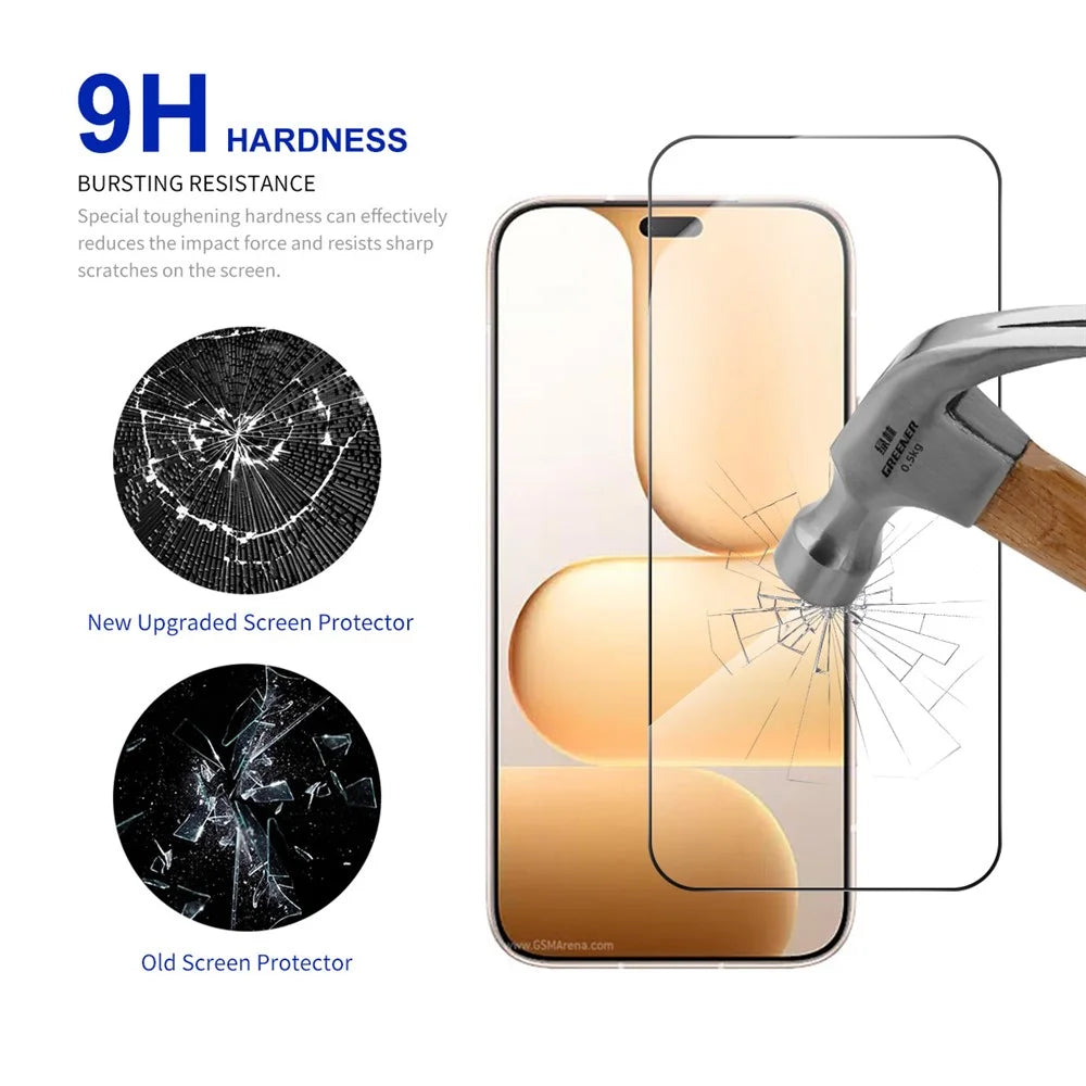 RURIHAI For Honor 600 Lite 5G Screen Protector High Aluminum-Silicon Glass Phone Screen Film - 3