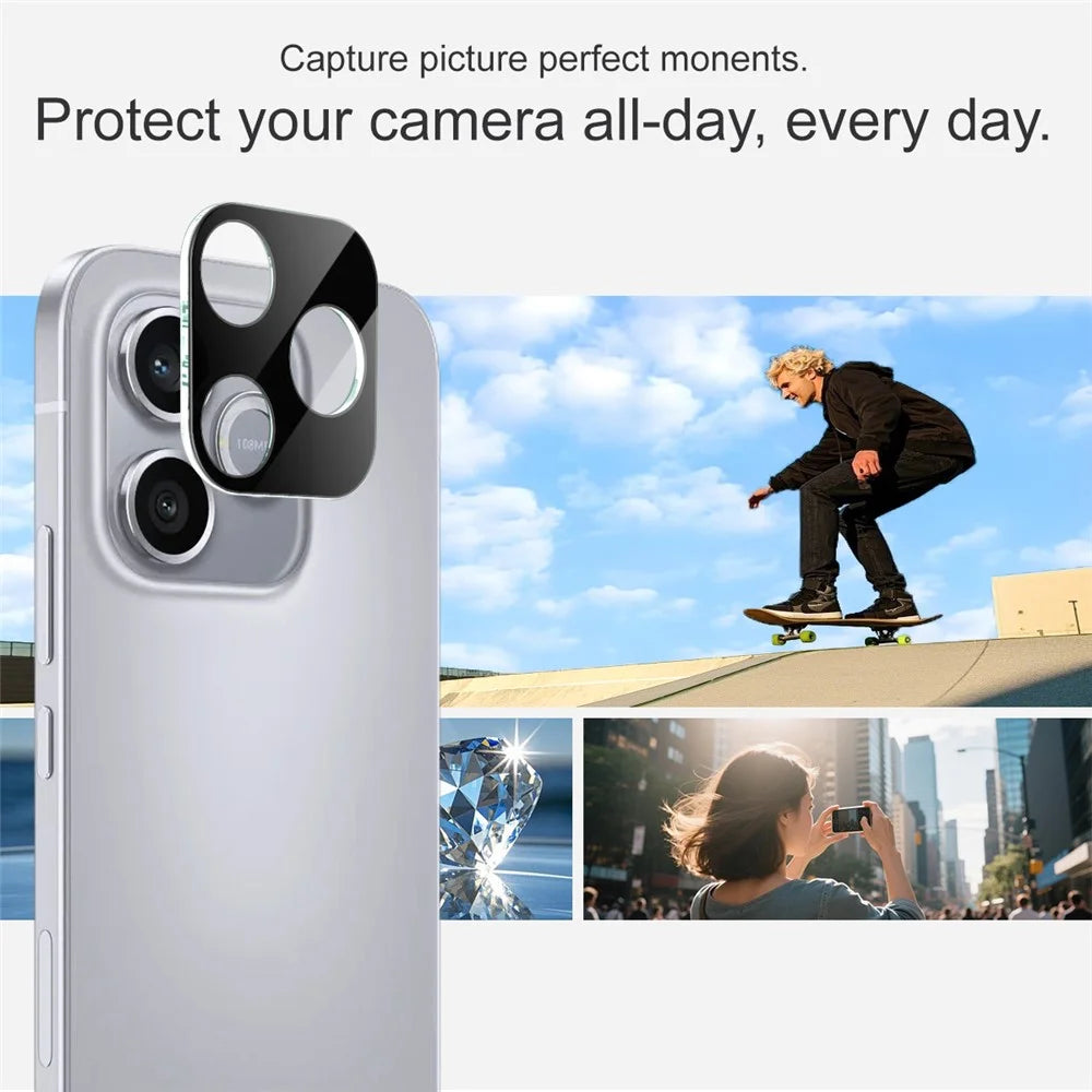 IMAK For Honor 600 Lite 5G Tempered Glass Full Cover Lens Film + Acrylic Cap - Black - 4