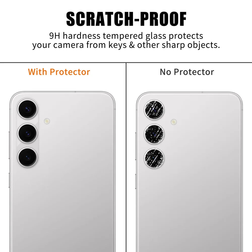 For Samsung Galaxy S24 Full Cover Camera Lens Protector High Definition Anti Fingerprint AR Tempered Glass Lens Film - Transparent - 4