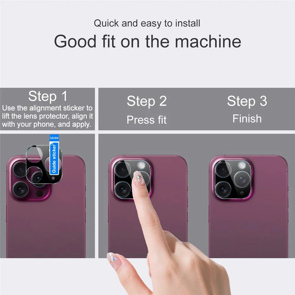 IMAK For Nothing Phone (4a) Pro Tempered Glass Full Cover Lens Film + Acrylic Cap - Black - 6