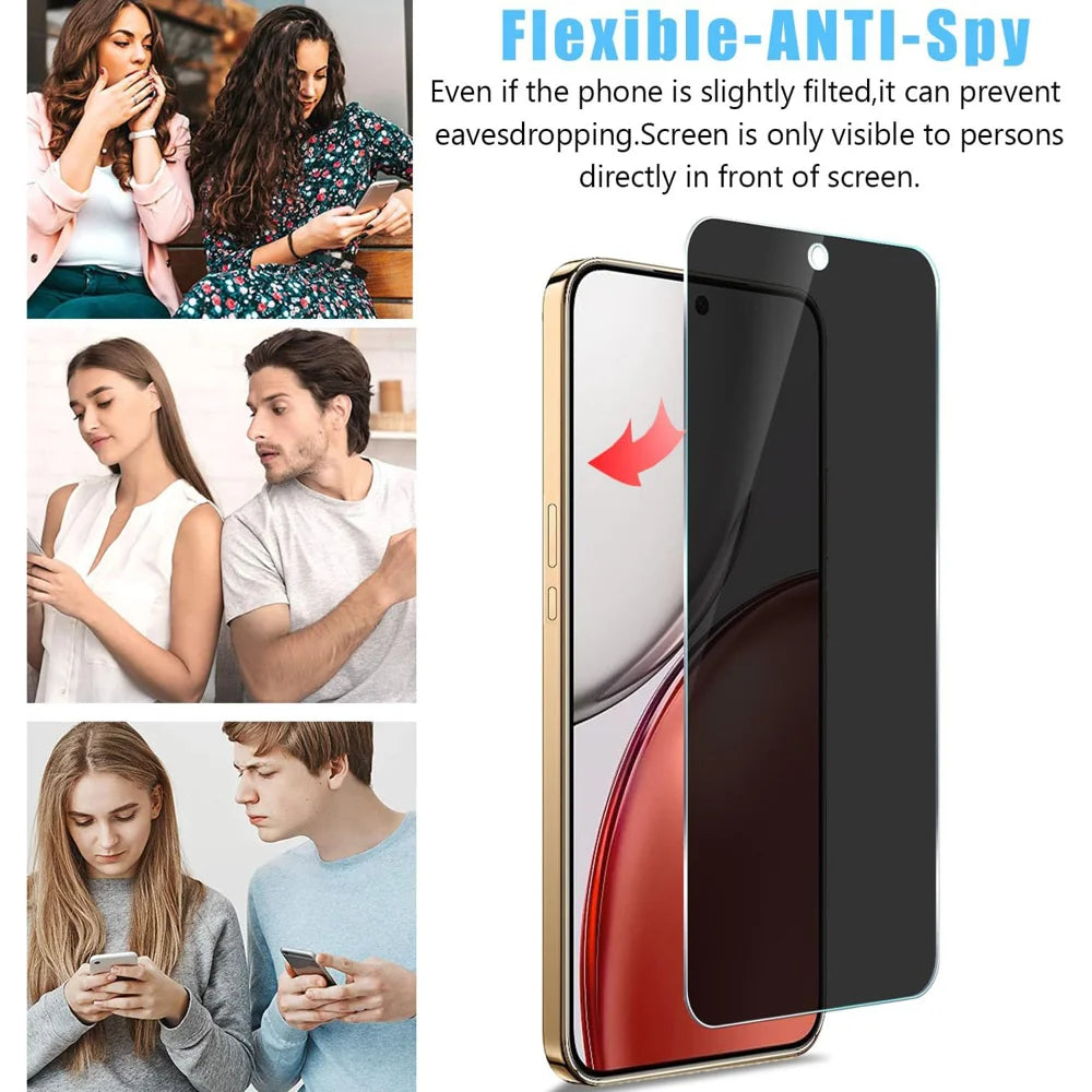 For Honor X6d 5G Anti Spy Privacy Full Screen Protector Black Edge High Aluminium-silicon Glass Film - As Shown - 4