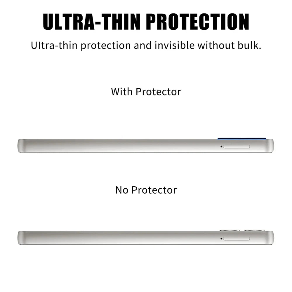For Samsung Galaxy A05 4G Full Cover Camera Lens Protector High Definition Anti Fingerprint AR Tempered Glass Lens Film - Transparent - 3