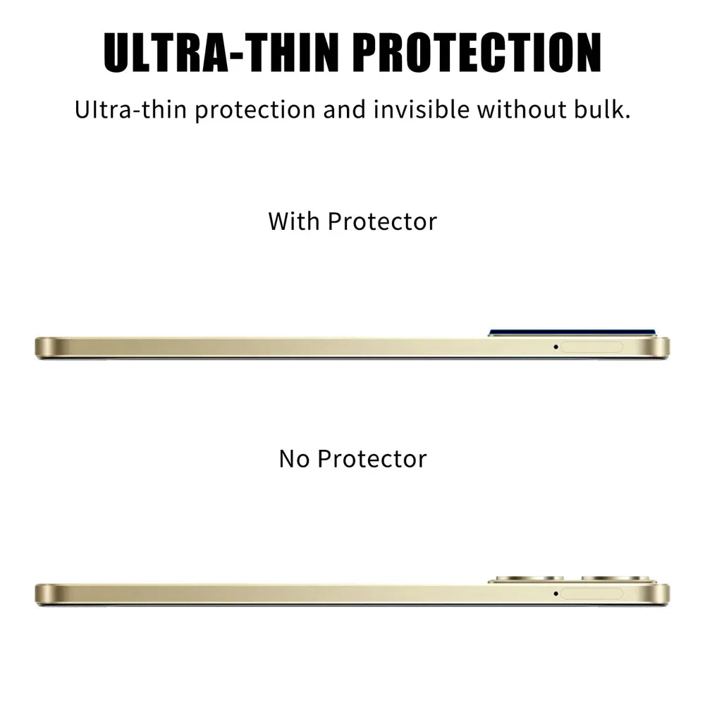 For Realme Narzo 80 Lite 4G / Realme Note 70T 4G Full Cover Camera Lens Protector High Definition Anti Fingerprint AR Tempered Glass Lens Film - Transparent - 3