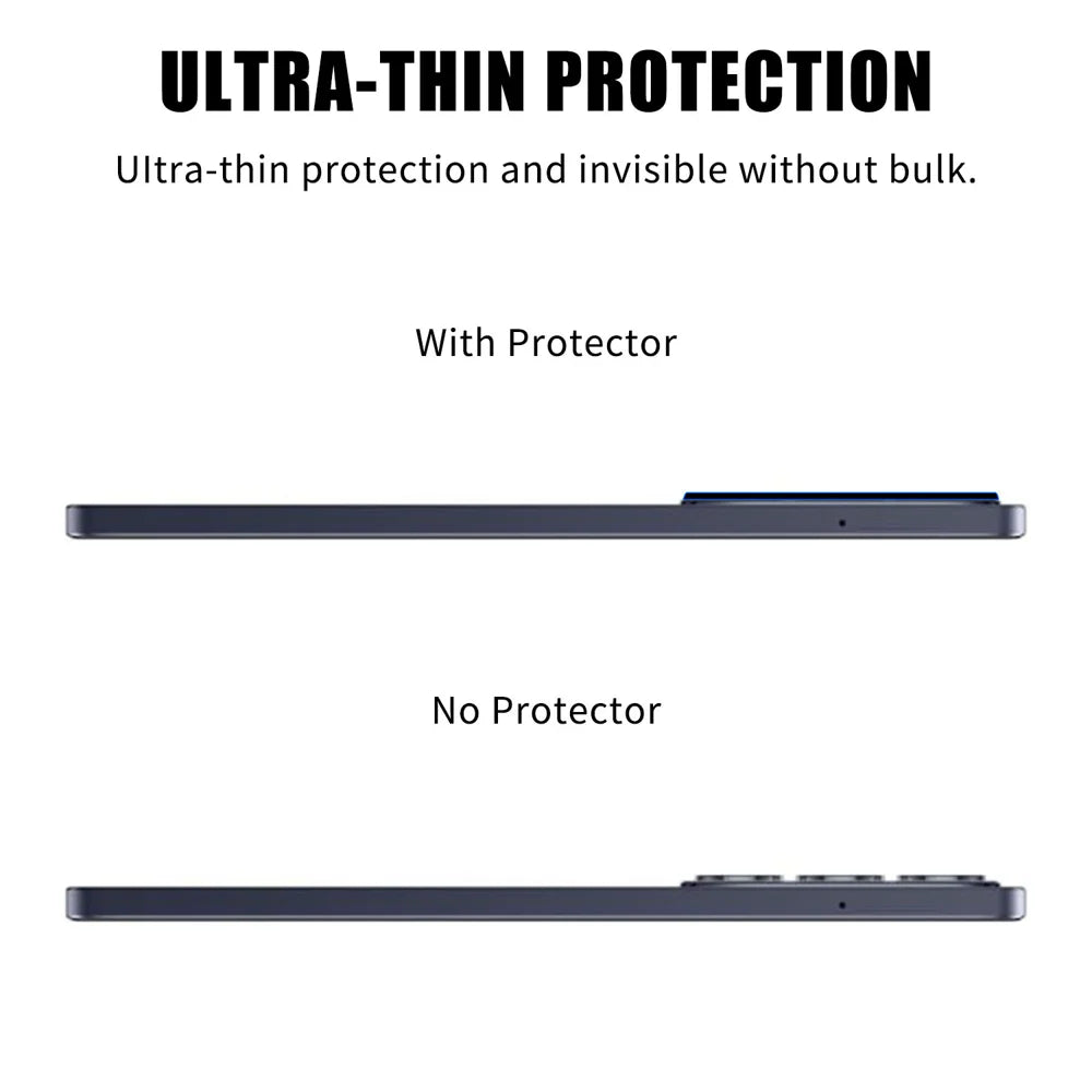 For Realme C75x Full Cover Camera Lens Protector High Definition Anti Fingerprint AR Tempered Glass Lens Film - Transparent - 3