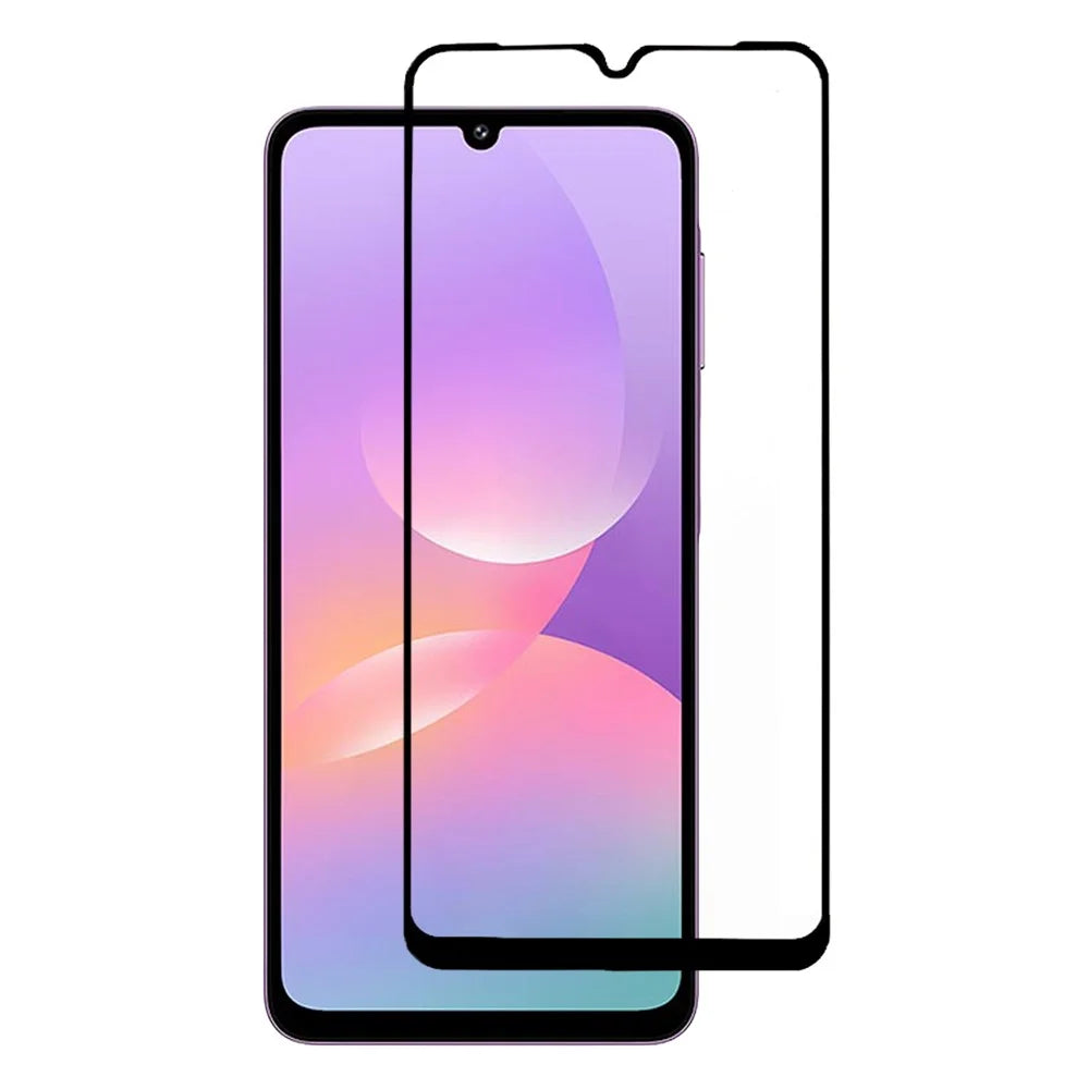 For Samsung Galaxy M17e 5G Full Screen Protector Silk Printing Full Glue HD Clear Screen Film - Black - 1