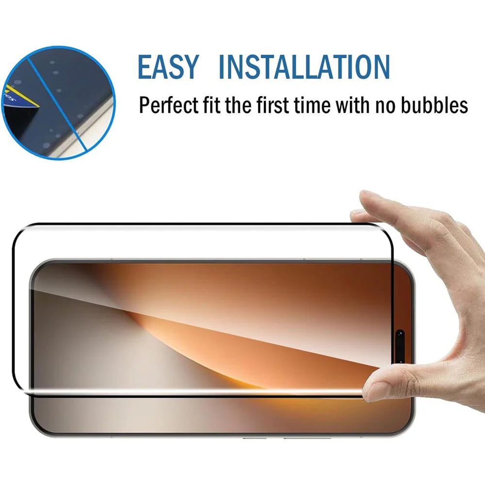For Honor Magic8 Pro 5G HD Full Screen Protector Silk Printing Black Edge High Aluminium-silicon Glass Film - As Shown - 6