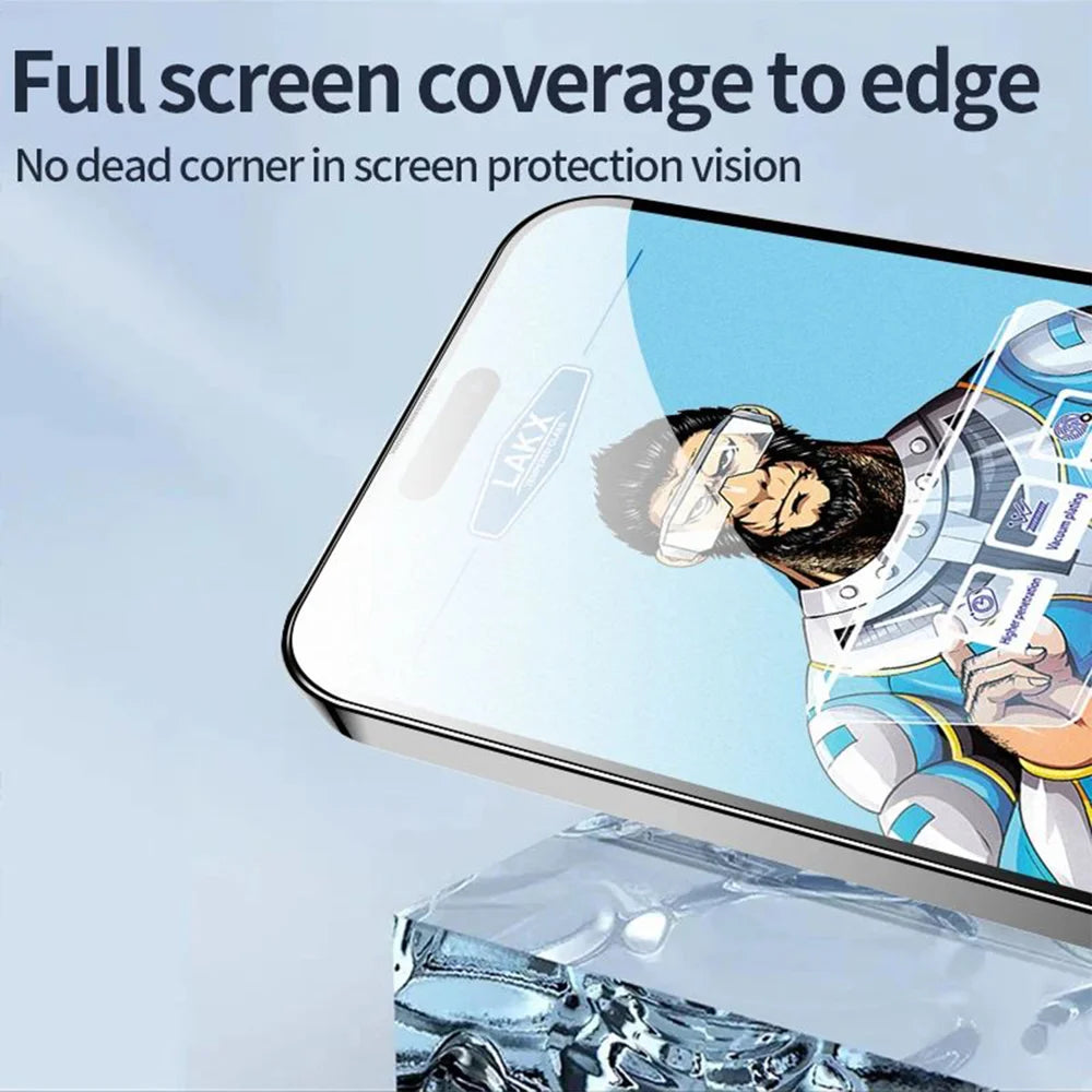 For iPhone 13 Pro 10Pcs High Definition Tempered Glass Anti-fingerprint Anti-static Electroplating Full Screen Protector - Transparent - 6