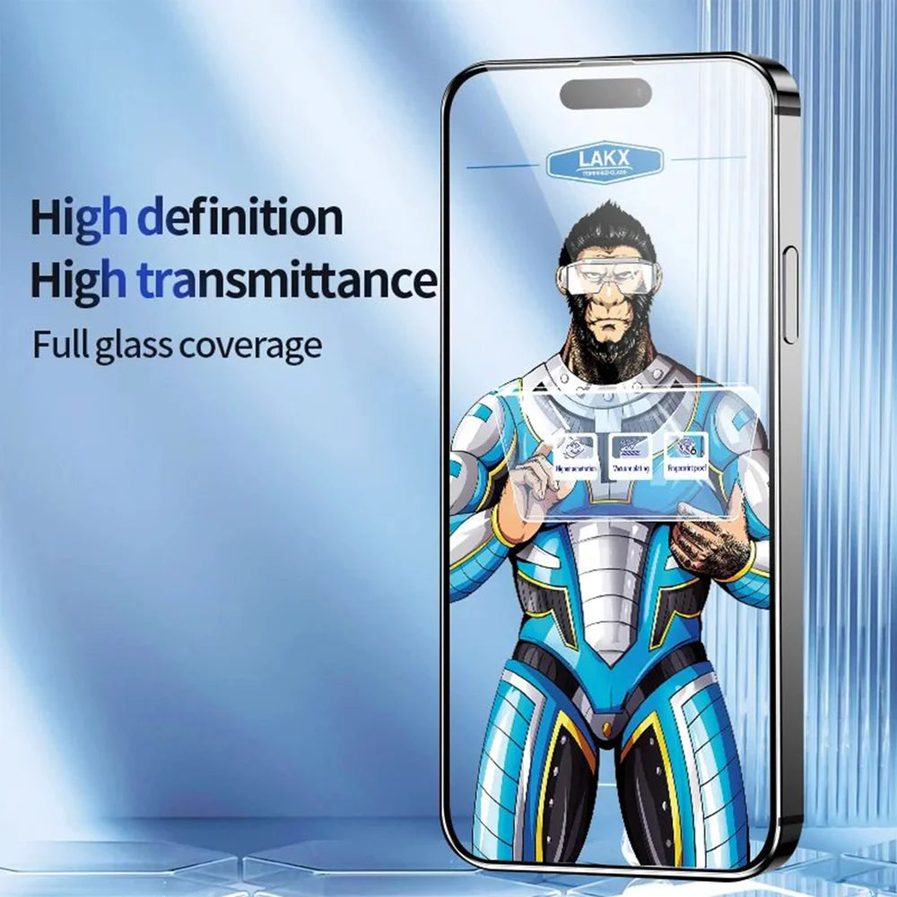 For iPhone 13 Pro 10Pcs High Definition Tempered Glass Anti-fingerprint Anti-static Electroplating Full Screen Protector - Transparent - 7