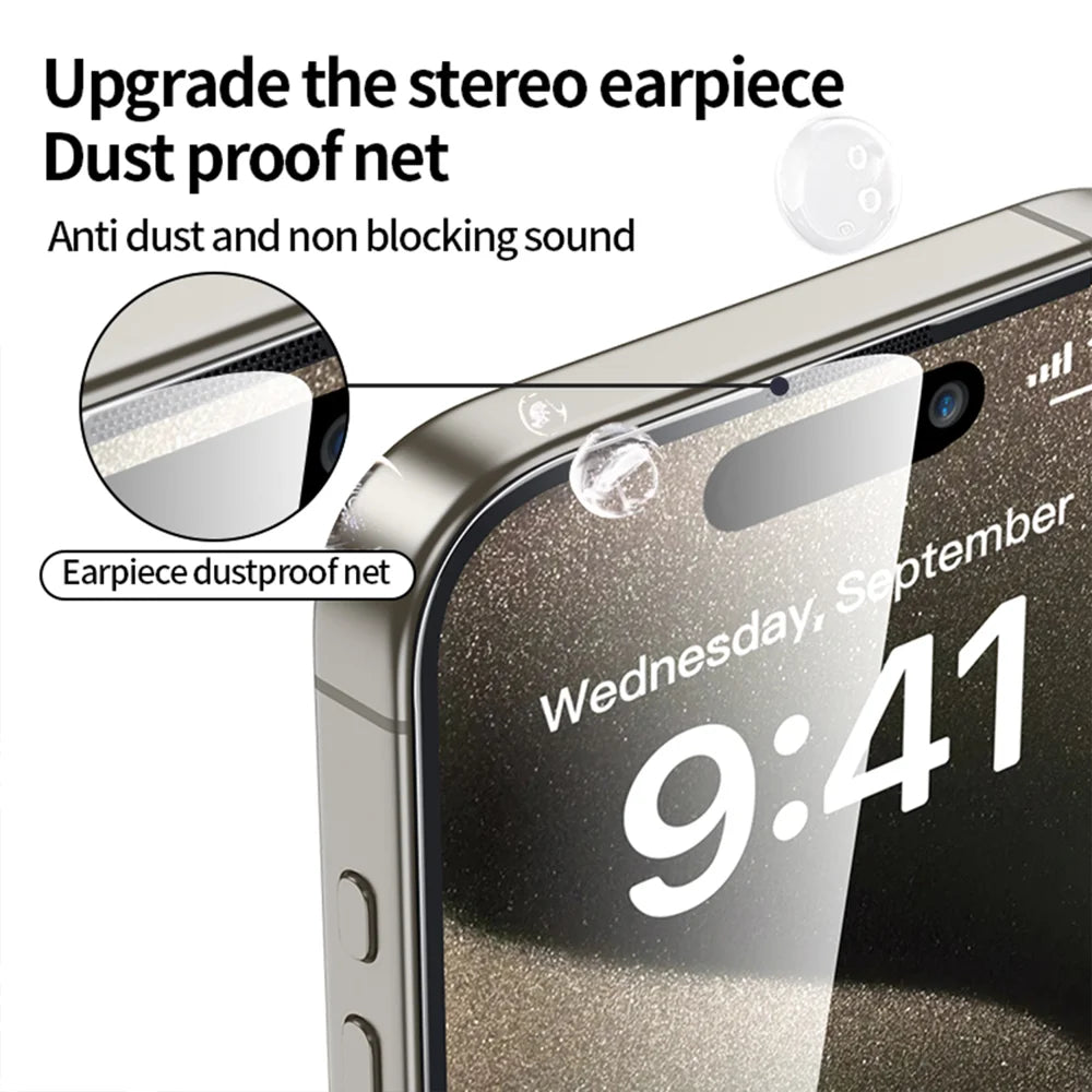 For iPhone Air 10Pcs Tempered Glass Film 9H+ 300CC Edgeless Anti Static HD Full Screen Protector - Transparent - 6