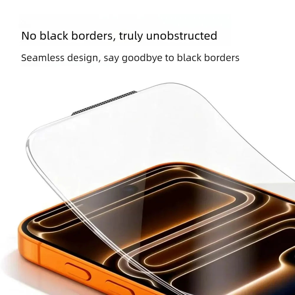 For iPhone 15 Pro 10Pcs Tempered Glass Film 9H+ 300CC Edgeless Anti Static HD Full Screen Protector - Transparent - 5