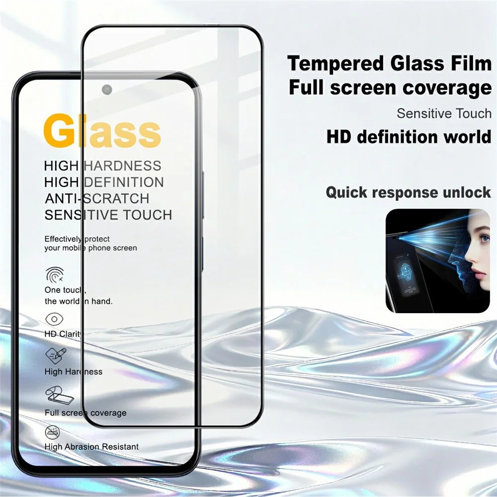IMAK Pro+ Series For vivo iQOO Z11x 5G / Realme C83 5G / P4 Lite 5G / C100 5G Tempered Glass Full Screen Protector Sensitive Touch Film - Transparent - 2