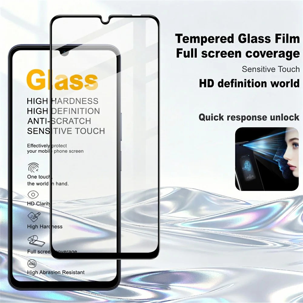 IMAK Pro+ Series For vivo Y05 4G Tempered Glass Full Screen Protector Sensitive Touch Film - Transparent - 2