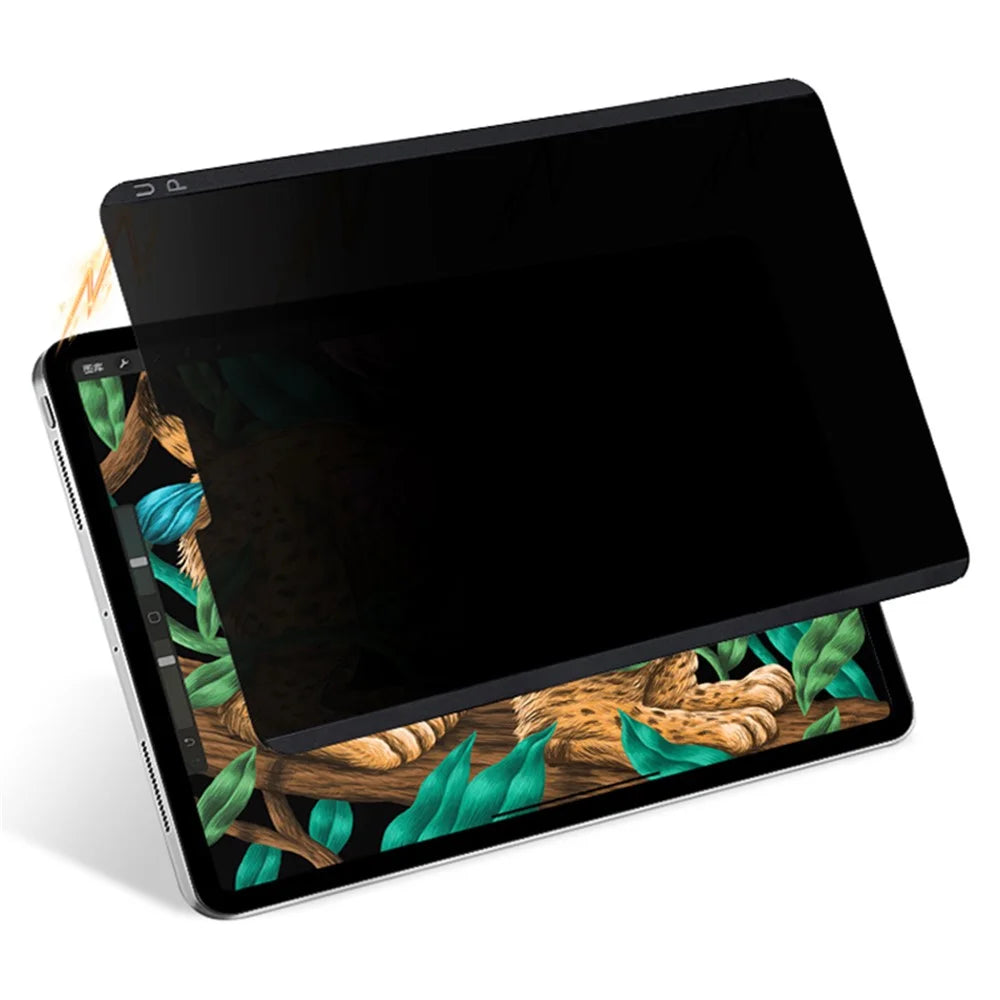 For iPad Air (2020) / (2022) / iPad Pro 11 (2022) / (2021) / (2020) Anti-peep Privacy Protection Screen Protector Magnetic Absorption Anti-glare Full Coverage PET Film - 7