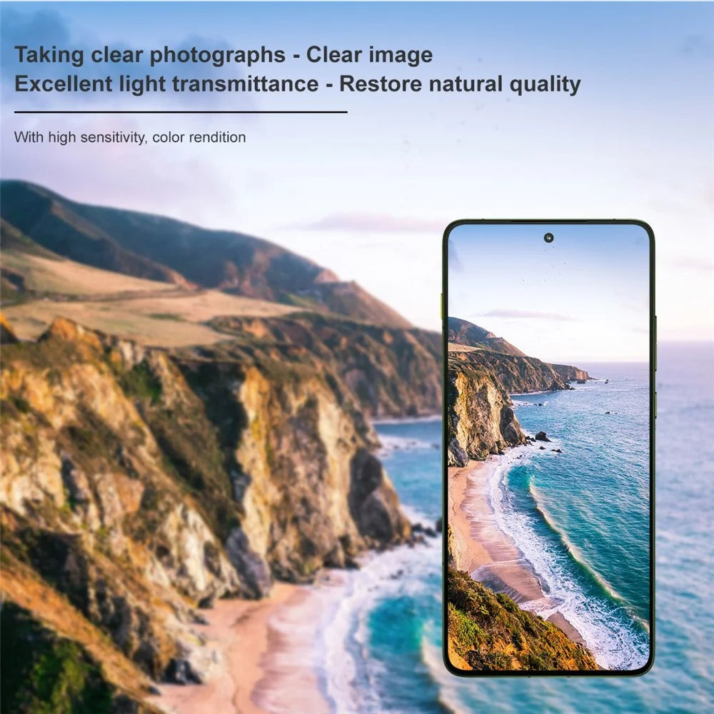 IMAK For Motorola Edge 70 5G  /  Moto X70 Air 5G Tempered Glass Full Cover Camera Lens Protector + Acrylic Lens Cap - Transparent - 5