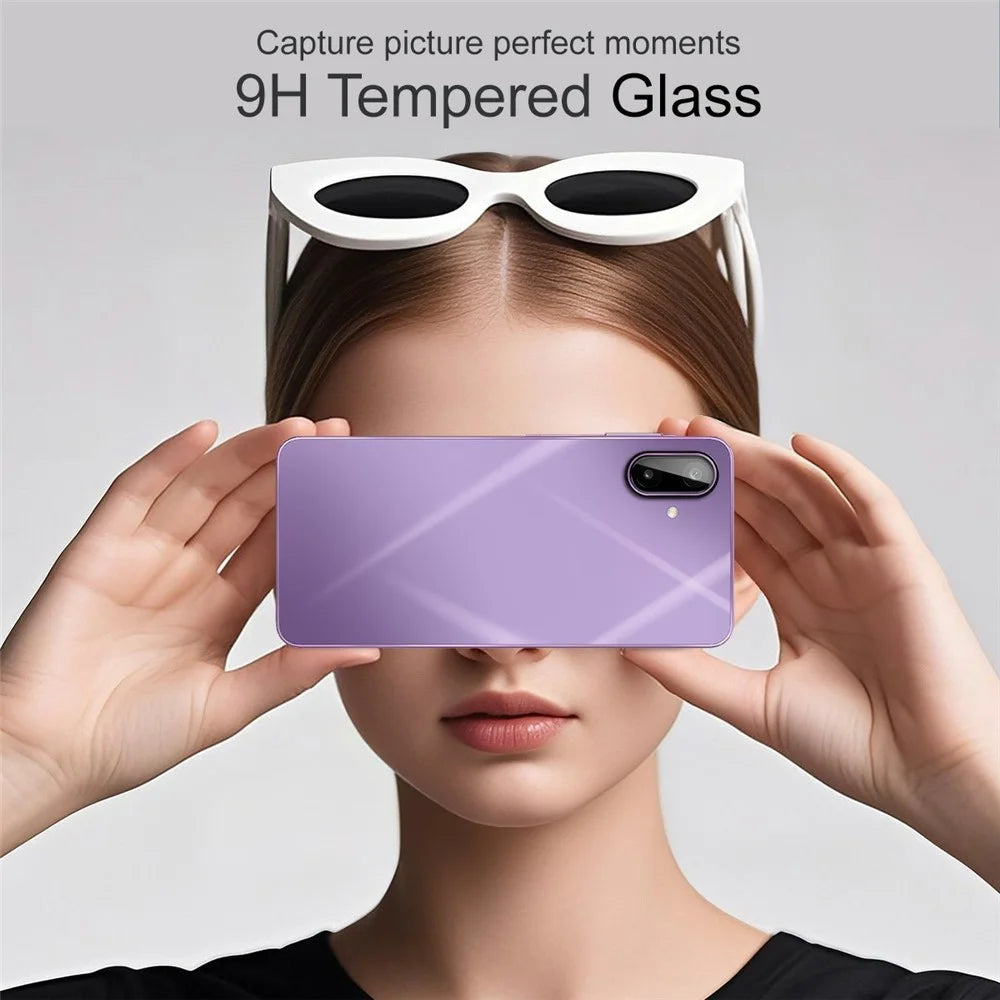 IMAK For Samsung Galaxy M17e 5G Camera Lens Protector Tempered Glass HD Clear Full Cover Lens Film - Black - 3