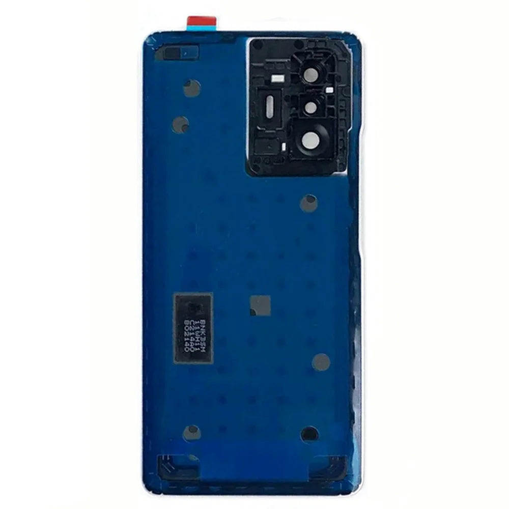 For Xiaomi 11T 5G / 11T Pro 5G Back Battery Housing Cover with Camera Ring Lens Cover Spare Part (Without Logo) - Black - 3