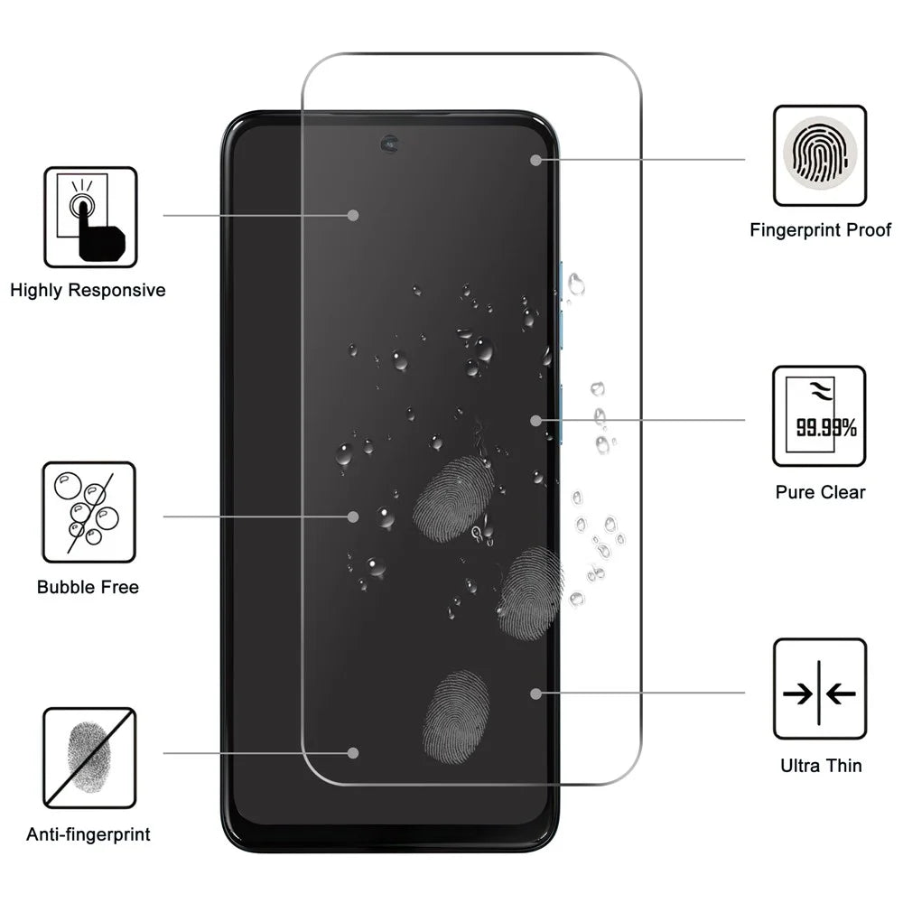 For Motorola Moto G17 Power 4G / G17 4G / G15 4G / G15 Power 4G Screen Protector 2.5D HD Tempered Glass Film (Not Complete Coverage) - Transparent - 2
