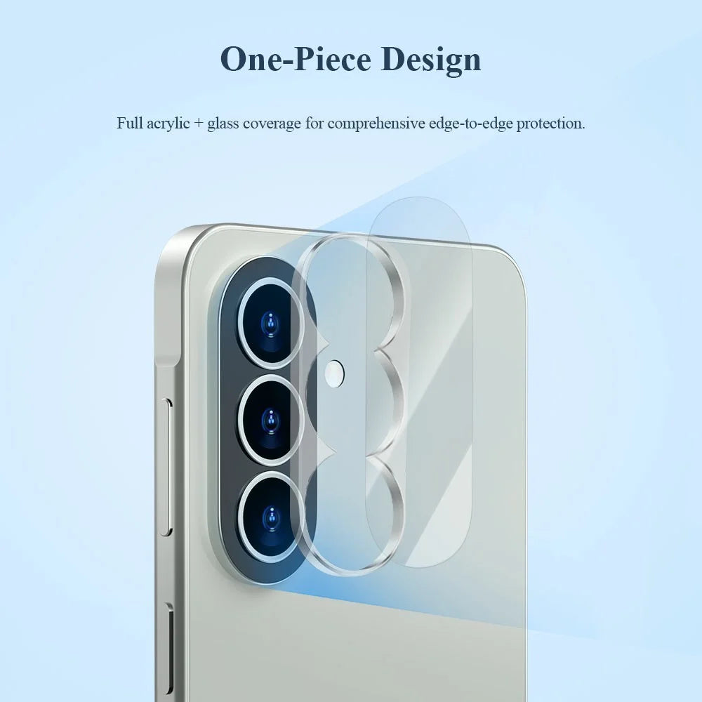 LEREACH for Samsung Galaxy A37 5G Camera Lens Protector 3D Full Coverage Tempered Glass Acrylic One-Piece Lens Film - Transparent - 4
