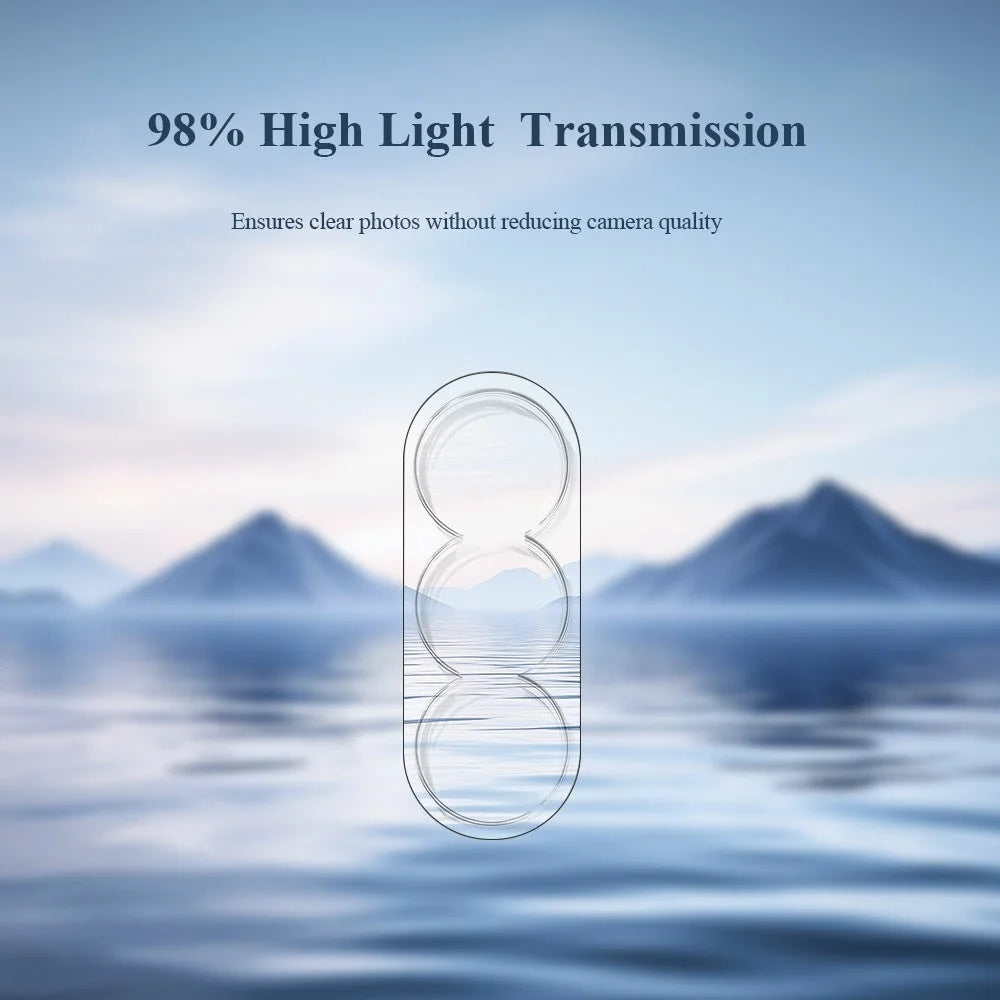 LEREACH for Samsung Galaxy A37 5G Camera Lens Protector 3D Full Coverage Tempered Glass Acrylic One-Piece Lens Film - Transparent - 5