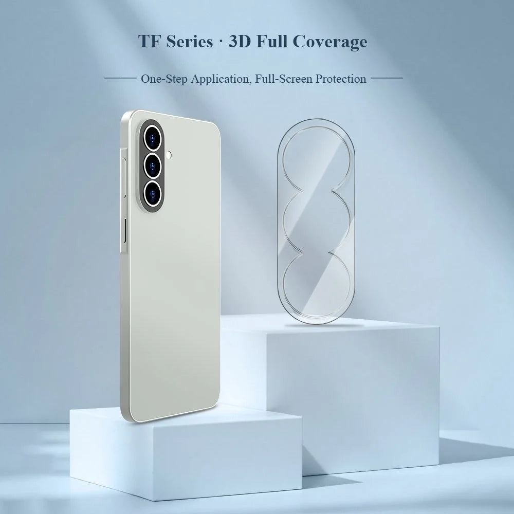 LEREACH 2Pcs for Samsung Galaxy A37 5G Camera Lens Protector 3D Full Coverage Tempered Glass Acrylic One-Piece Lens Film - Transparent - 3