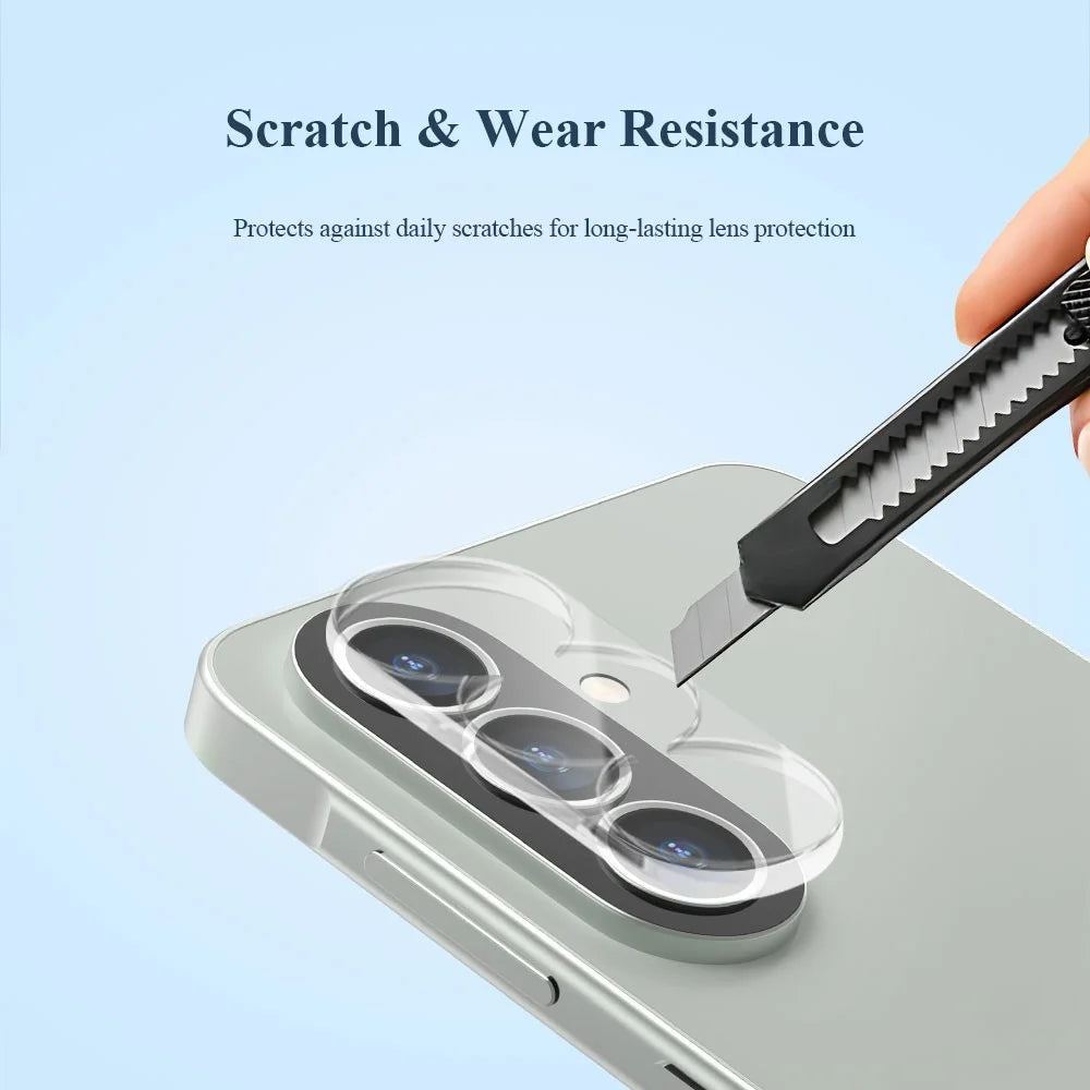 LEREACH 2Pcs for Samsung Galaxy A37 5G Camera Lens Protector 3D Full Coverage Tempered Glass Acrylic One-Piece Lens Film - Transparent - 6