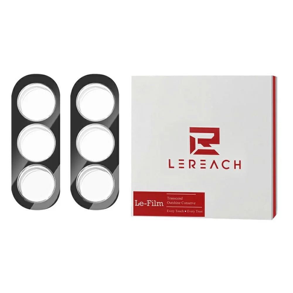 LEREACH 2Pcs for Samsung Galaxy S26+ Camera Lens Protector 3D Full Coverage Tempered Glass Acrylic One-Piece Lens Film - Black - 1