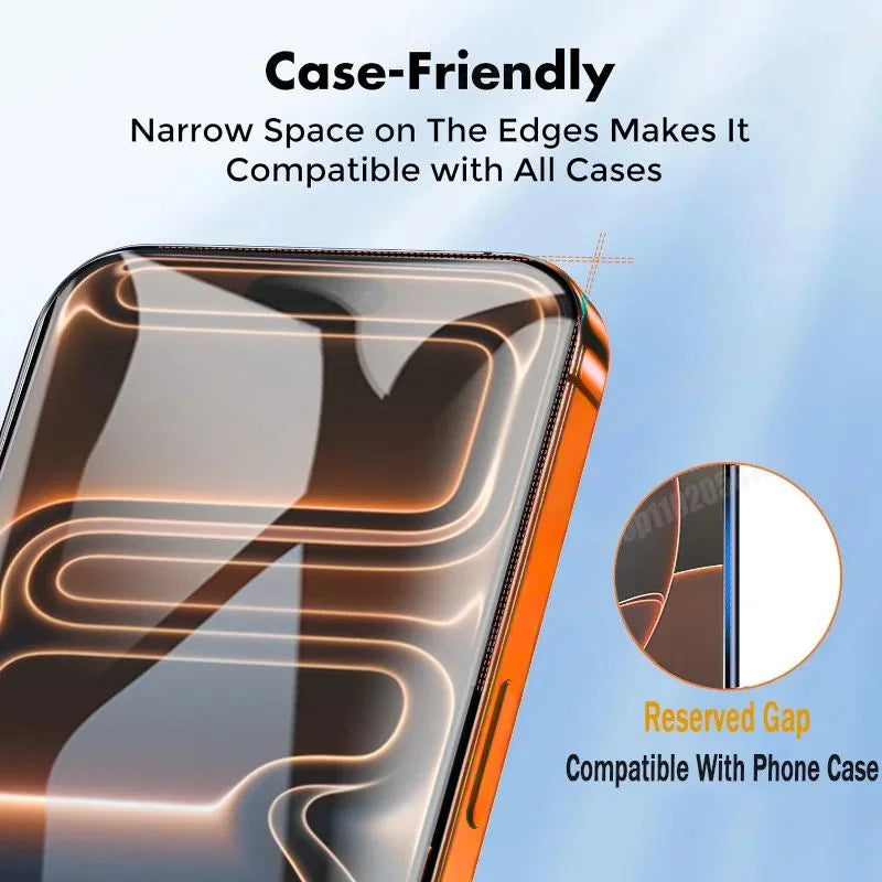 For iPhone 13 Pro 10Pcs Tempered Glass 3D Full Coverage 300CC Edgeless Anti Static Screen Protector - Transparent - 4