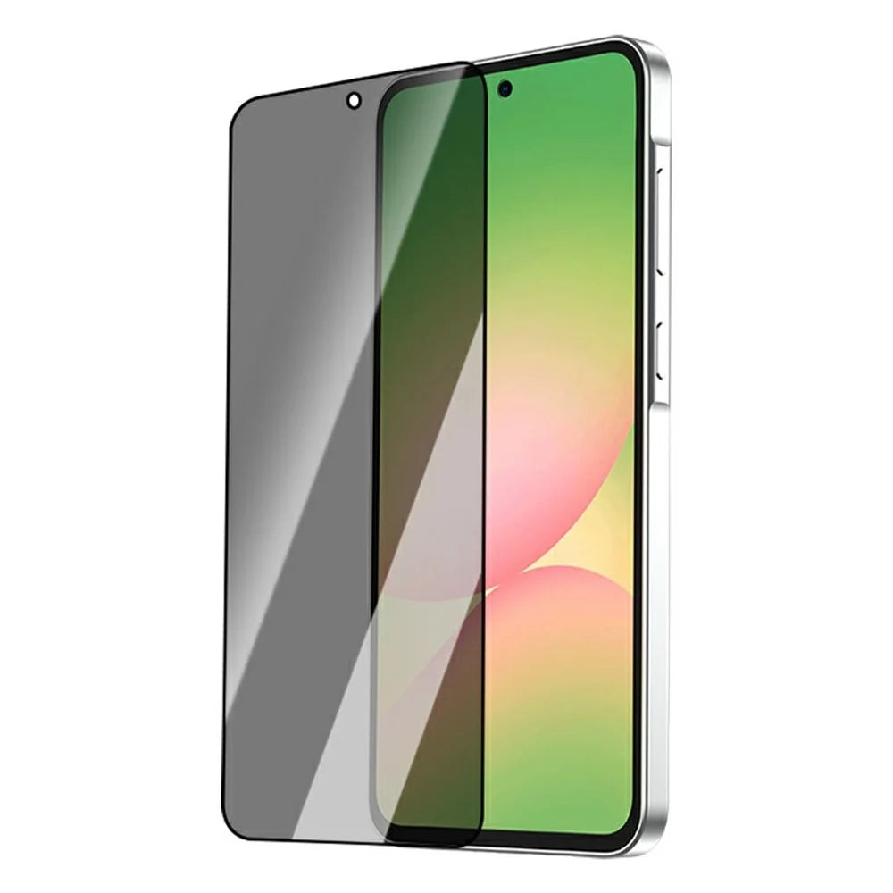 LEREACH For Samsung Galaxy A55 5G Privacy Tempered Glass Screen Protector 28° Anti-spy Full Cover Film - Black - 2
