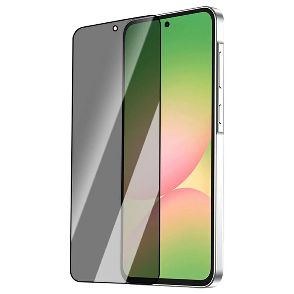 LEREACH For Samsung Galaxy A56 5G Privacy Tempered Glass Screen Protector 28° Anti-spy Full Cover Film - Black - 2