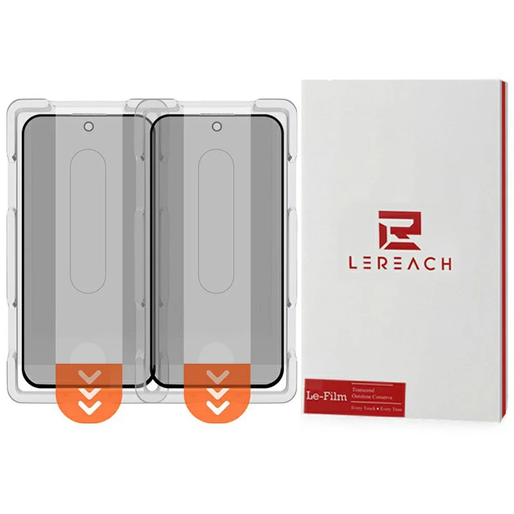 LEREACH 2Pcs For vivo X300 Pro 5G Privacy Tempered Glass Screen Protector 28° Anti-spy Full Cover Film - Black - 1