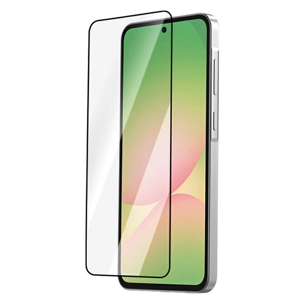 LEREACH 2Pcs For Samsung Galaxy A35 5G Tempered Glass Full Screen Protector Anti-Fingerprint Film with Dust-Free Installation Tool - Black - 2