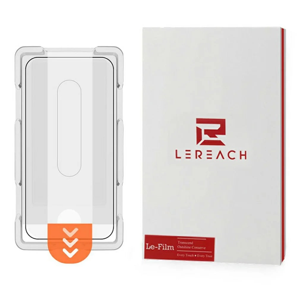 LEREACH For OnePlus 15 5G Tempered Glass Full Screen Protector Anti-Fingerprint Film with Dust-Free Installation Tool - Black - 1