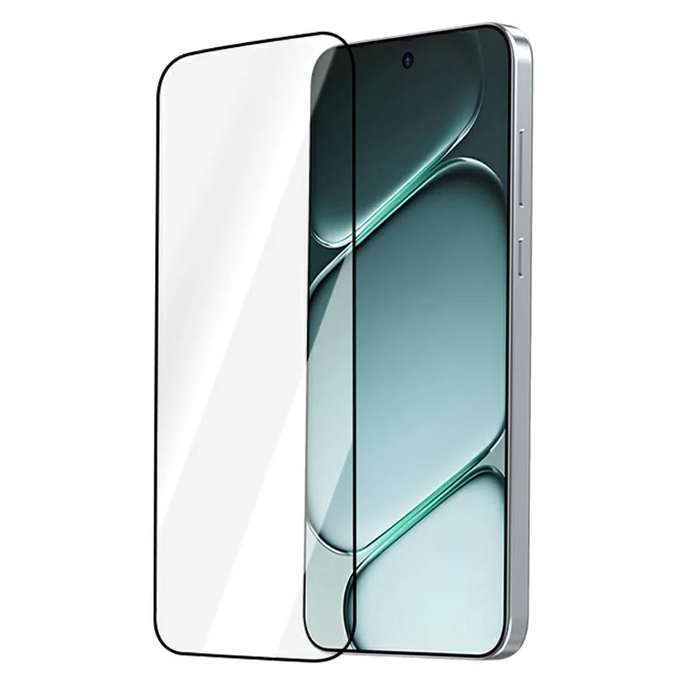 LEREACH 2Pcs For OnePlus Ace 6T 5G Tempered Glass Full Screen Protector Anti-Fingerprint Film with Dust-Free Installation Tool - Black - 2
