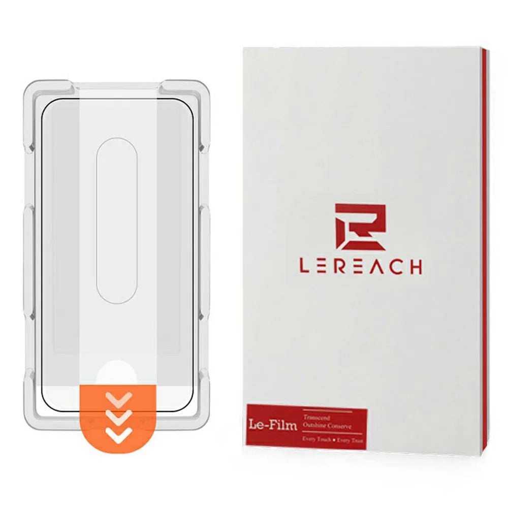 LEREACH For Oppo Find X9s 5G / Find X9 5G Tempered Glass Full Screen Protector Anti-Fingerprint Film with Dust-Free Installation Tool - Black - 1
